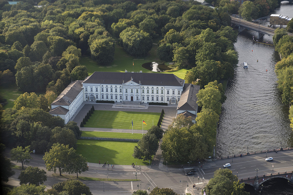 Schloss Bellevue von oben