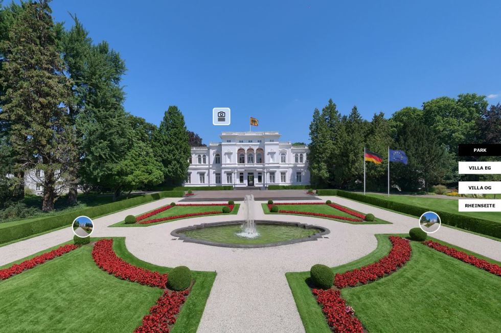 360-Grad-Rundgang durch die Villa Hammerschmidt starten