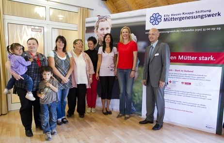 Bettina Wulff beim Besuch der Mutter-Kind-Klinik des Müttergenesungswerkes