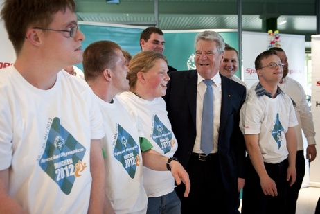 Bundespräsident Joachim Gauck trifft Athleten der Spiele