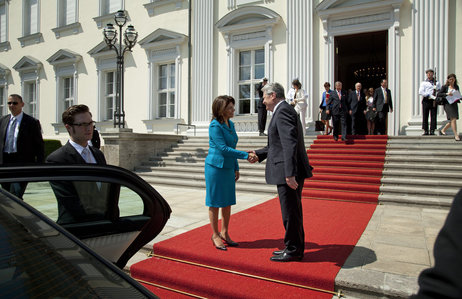 Bundespräsident Joachim Gauck verabschiedet die Präsidentin Costa Ricas, Laura Chinchilla Miranda