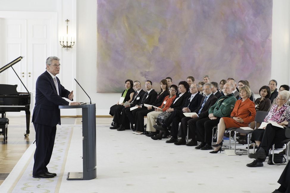 Bundespräsident Joachim Gauck bei seiner Ansprache im Großen Saal