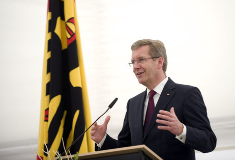 Bundespräsident Christian Wulff bei einer Rede (Archivbild)