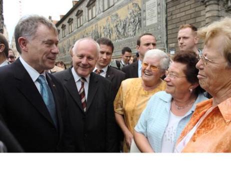 Bundespräsident Köhler in Sachsen 2004