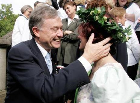 Bundespräsident Köhler: Verleihung der Erntekrone 2004