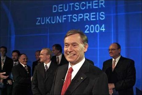 Bundespräsident Köhler: Verleihung des Zukunftpreises 2004