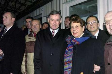 Bundespräsident Köhler besucht 'Gedenkstätte Deutsche Teilung Marienborn' 2004