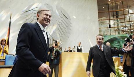 Bundespräsident Horst Köhler während der Festveranstaltung '50 Jahre Konrad-Adenauer-Stiftung' im alten Plenarsaal des Deutschen Bundestages.
