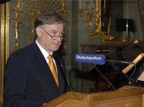 Bundespräsident Horst Köhler hält im Rahmen des Benefizkonzertes zugunsten der Jugendbauhütten der Deutschen Stiftung Denkmalschutz eine Rede.