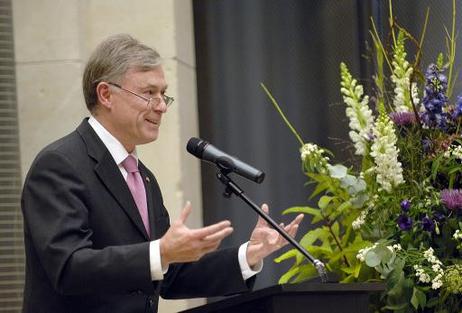 Bundespräsident Horst Köhler während einer Rede auf dem Festakt zum 250. Geburtstag des Freiherrn vom Stein.