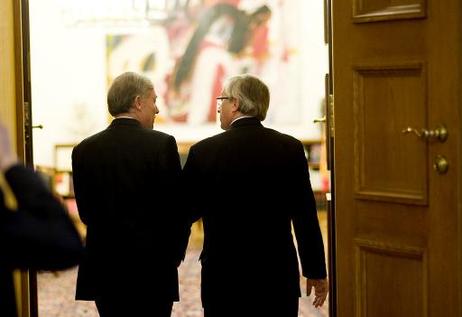 Bundespräsident Horst Köhler empfängt Jean-Claude Juncker, Premierminister Luxemburgs, zu einem Gespräch im Schloss Bellevue.