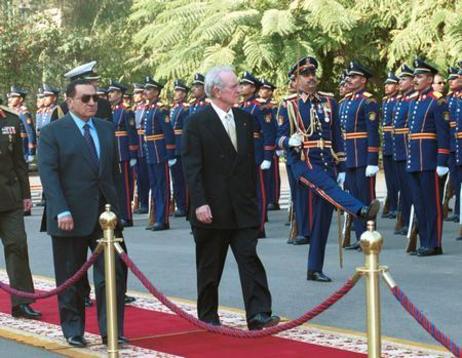Reise von Bundespräsident Rau nach Ägypten