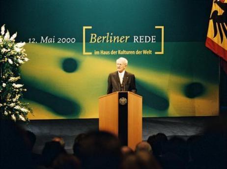 Bundespräsident Rau - "Berliner Rede 2000"
