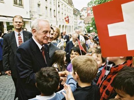 Reise von Bundespräsident Rau in die Schweiz