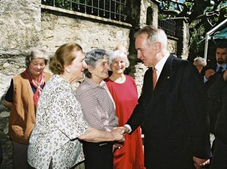 Reise von Bundespräsident Rau in die Schweiz