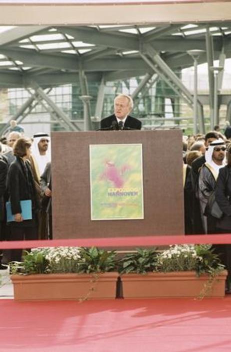Bundespräsident Rau: Eröffnung der EXPO 2000