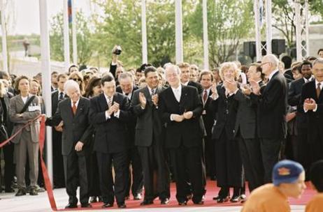 Bundespräsident Rau und Bundeskanzler Schröder - Eröffnung der EXPO 2000