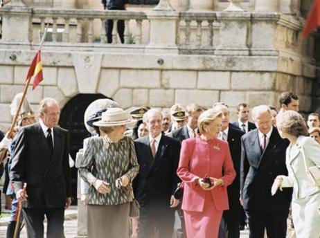 Reise von Bundespräsident Johannes Rau und seiner Frau Christina nach Spanien