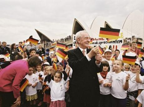 Bundespräsident Rau und Ehefrau auf Staatsbesuch in Australien