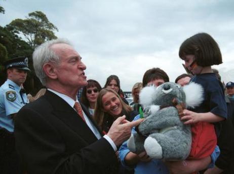 Bundespräsident Rau und Ehefrau auf Staatsbesuch in Australien