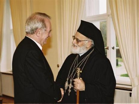 Bundespräsident Rau empfängt Patriarch Gregor III von Antiochien
