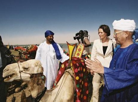 Reise von Bundespräsident Rau und Frau Rau nach Mali