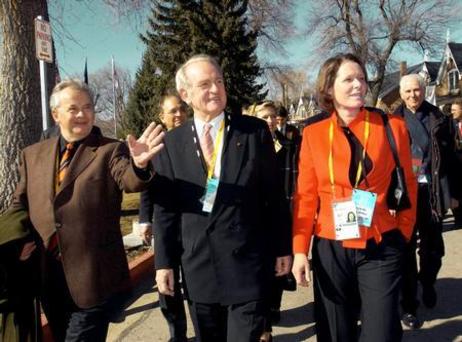 Reise von Bundespräsident Rau und Frau Rau zur Winterolympiade in Salt Lake City / USA