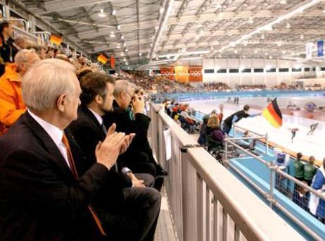 Reise von Bundespräsident Rau und Frau Rau zur Winterolympiade