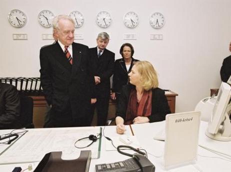 Besuch von Bundespräsidenten Rau und seiner Frau im Auswärtigen Amt