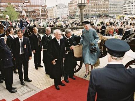 Reise von Bundespräsident Rau und Frau Rau nach Dänemark