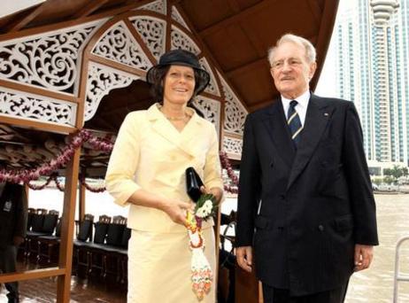 Reise von Bundespräsident Rau und Frau Rau nach Thailand