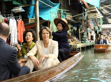 Reise von Bundespräsident Rau und Frau Rau nach Thailand