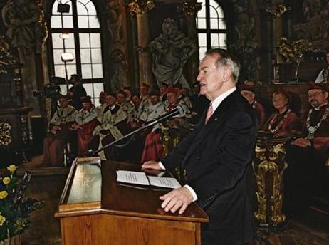 Reise von Bundespräsident Rau zur 300-Jahr-Feier der Universität Breslau