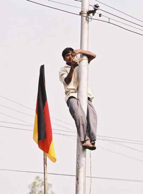 Reise von Bundespräsident Rau nach Indien