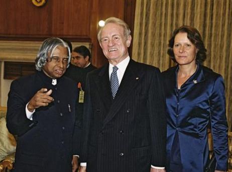 Reise von Bundespräsident Rau und Frau Christina nach Indien