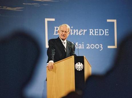 Bundespräsident Rau: "Berliner Rede" 2003