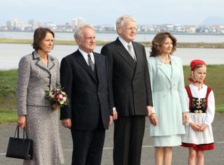 Bundespräsident Rau in Island 2003
