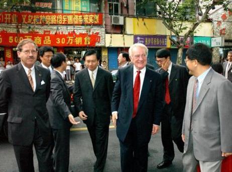 Bundespräsident Rau in China 2003