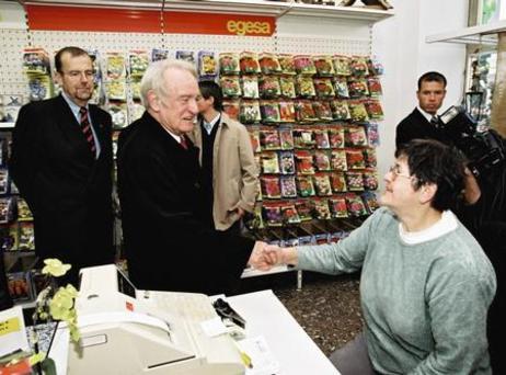 Bundespräsident Rau in Döbeln 2003