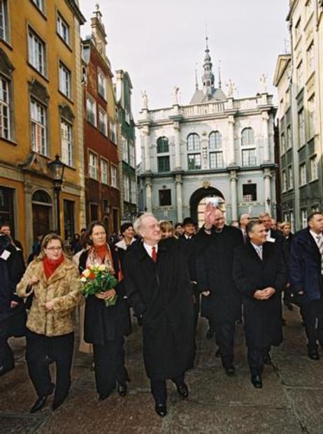 Bundespräsident Rau in Danzig 2003