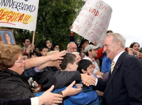 Bundespräsident Rau in Chile 2003 / Lateinamerikareise