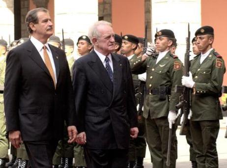 Bundespräsident Rau in Mexico 2003 / Lateinamerikareise