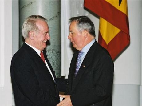 Bundespräsident Rau: Neujahrsempfang 2004