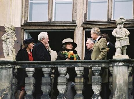 Bundespräsident Johannes Rau und Königin Beatrix besuchen Schloss Oranienbaum