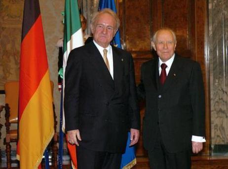 Bundespräsident Rau in Italien 2004