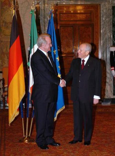 Bundespräsident Rau in Italien 2004