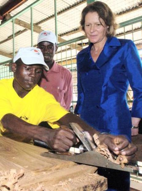 Christina Rau in Tansania 2004