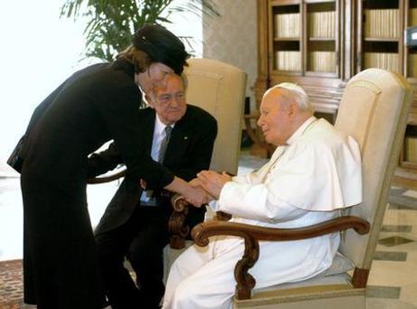 Ehepaar Rau im Vatikan 2004