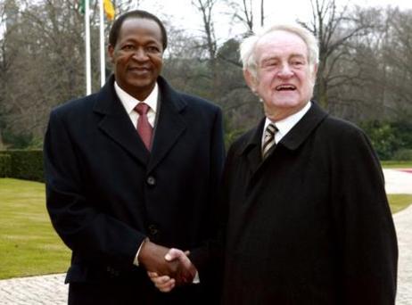 Präsident von Burkina Faso, Campaoré in Berlin 2004