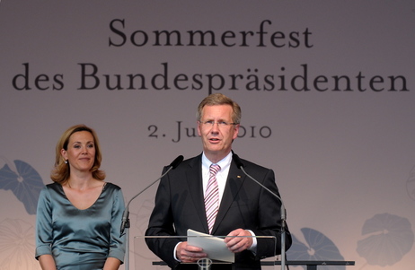 Bundespräsident Christian Wulff eröffnet das Sommerfest im Park von Schloss Bellevue